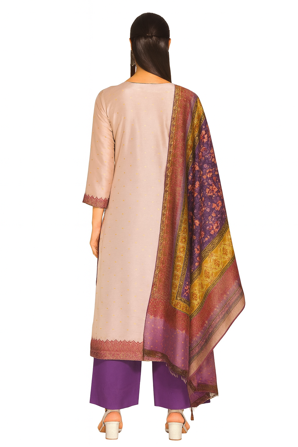 Straight cut 3-Piece set kurti